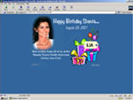 Happy Birthday Shania Animated Card: Music and Images!